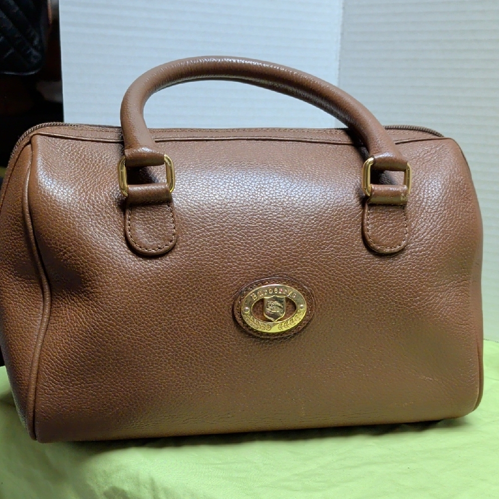 Burberrys Brown Leather Handbag